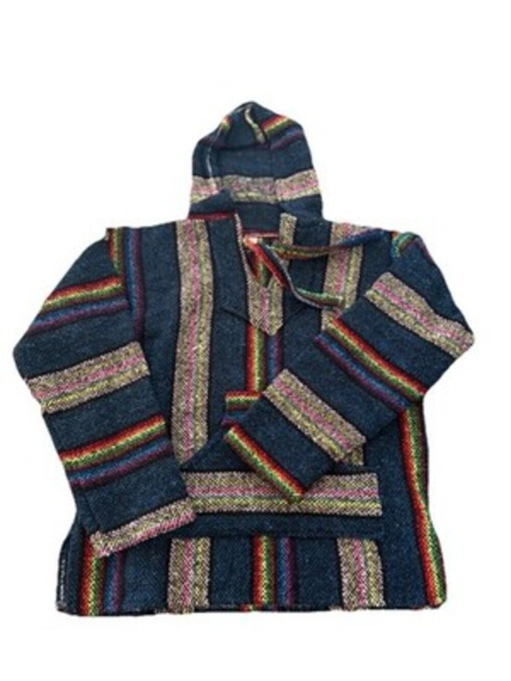 Baja poncho pullover size Small front pocket, hooded